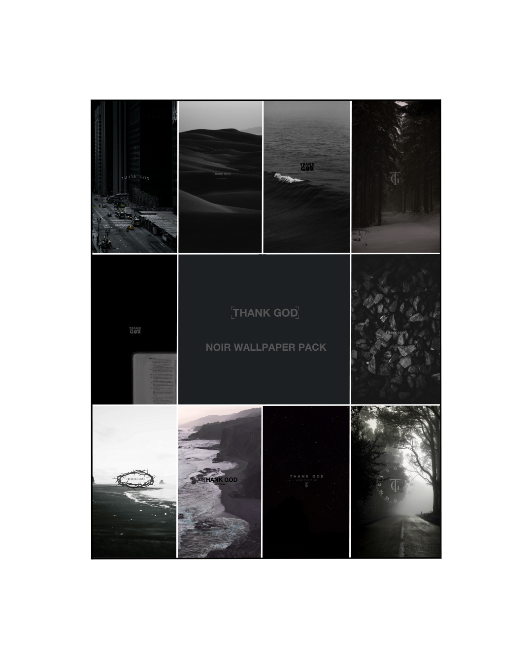 Thank God Noir Wallpaper Pack (10)