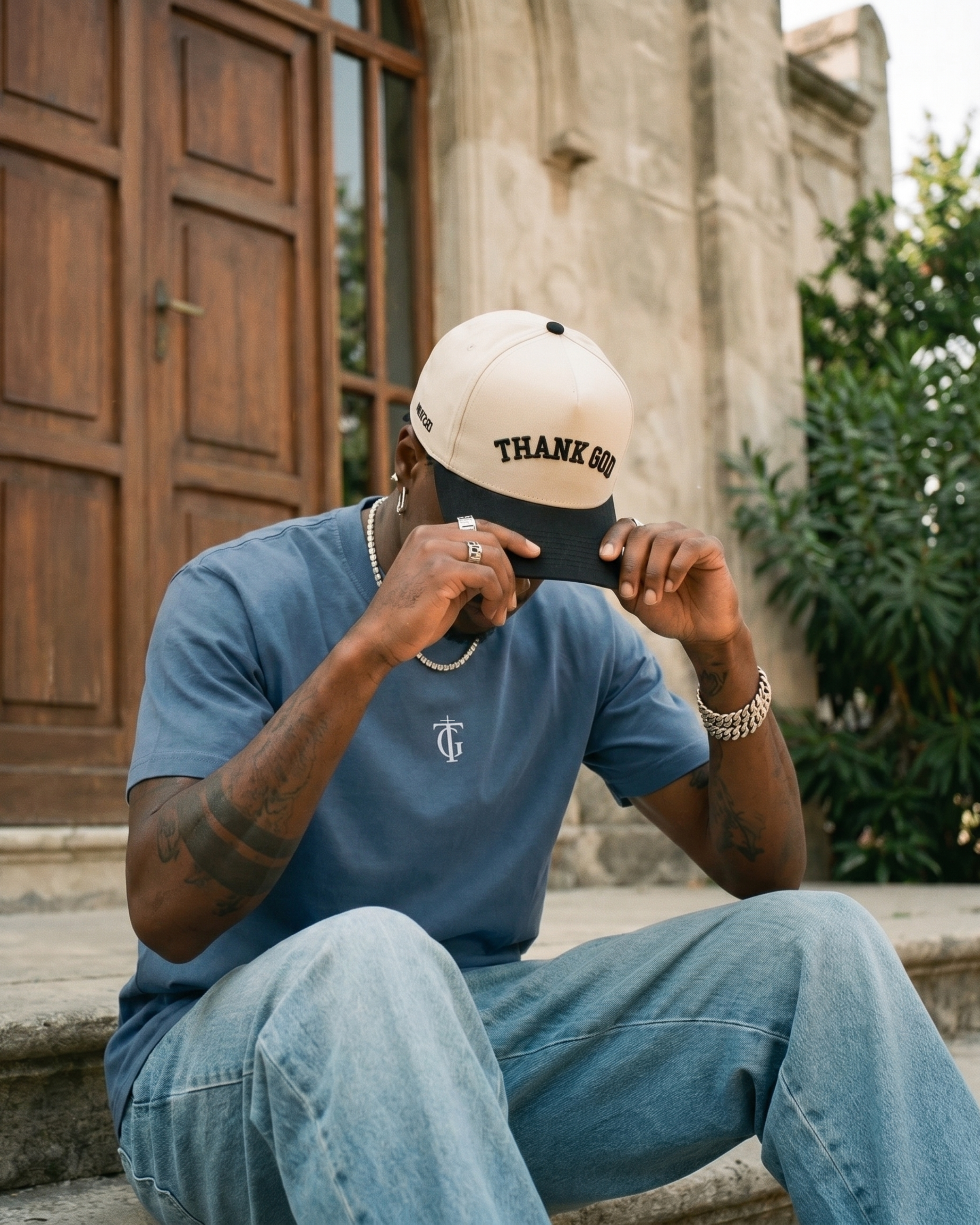 Crest Embroidered Tee