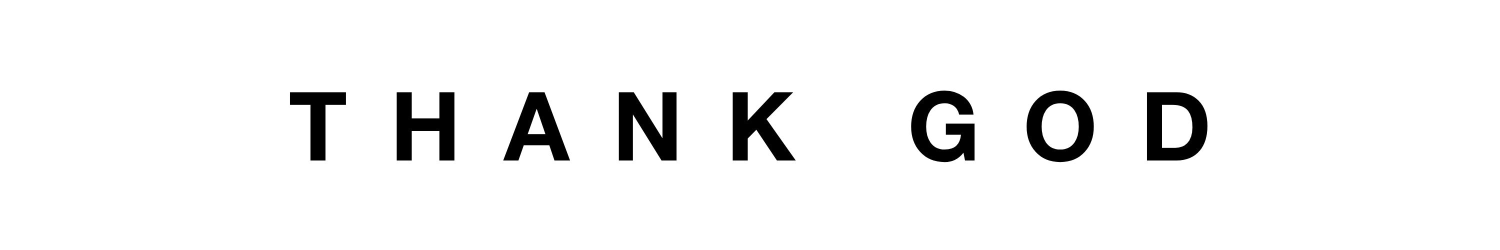 Thank God logo