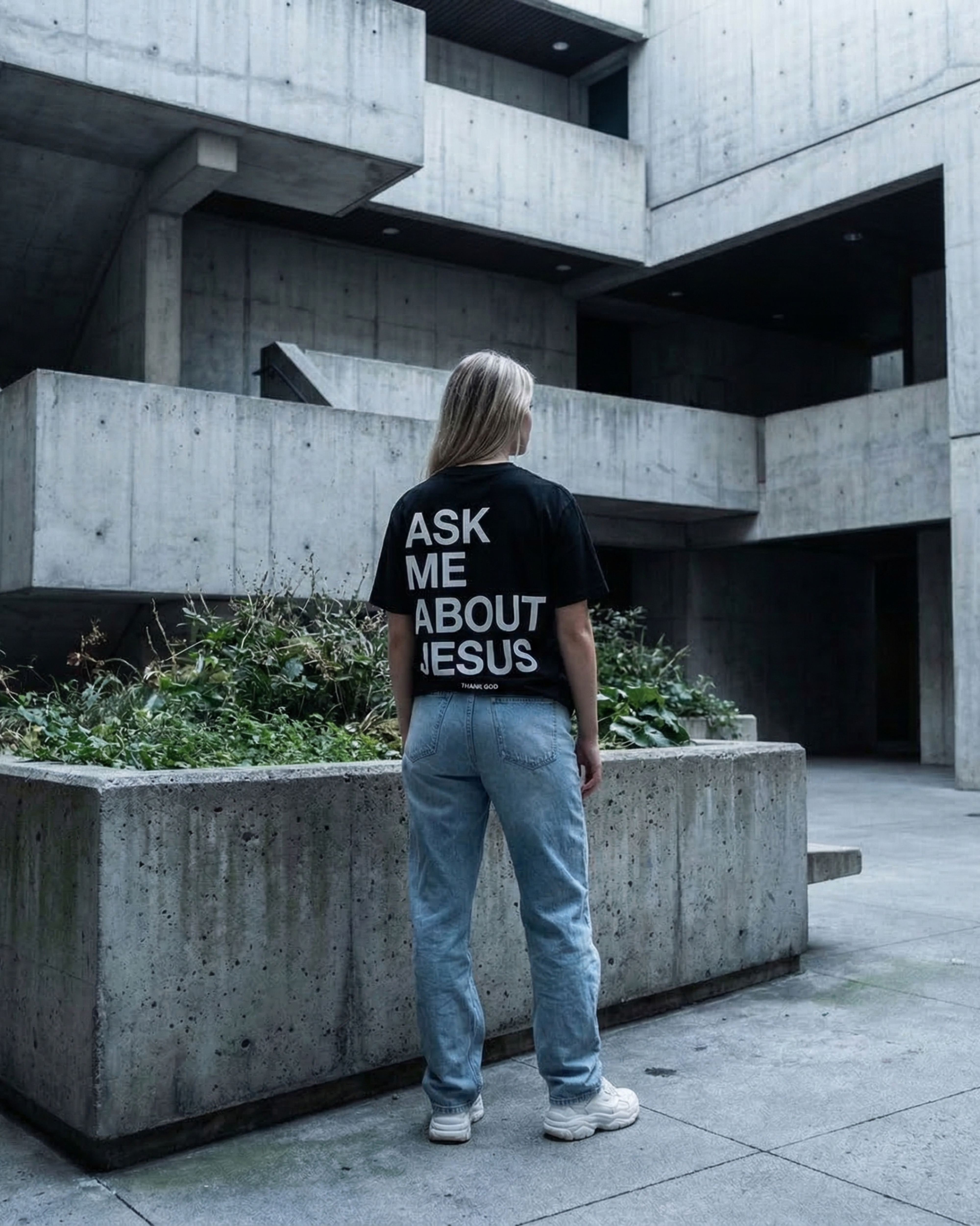 Ask Me About Jesus Tee