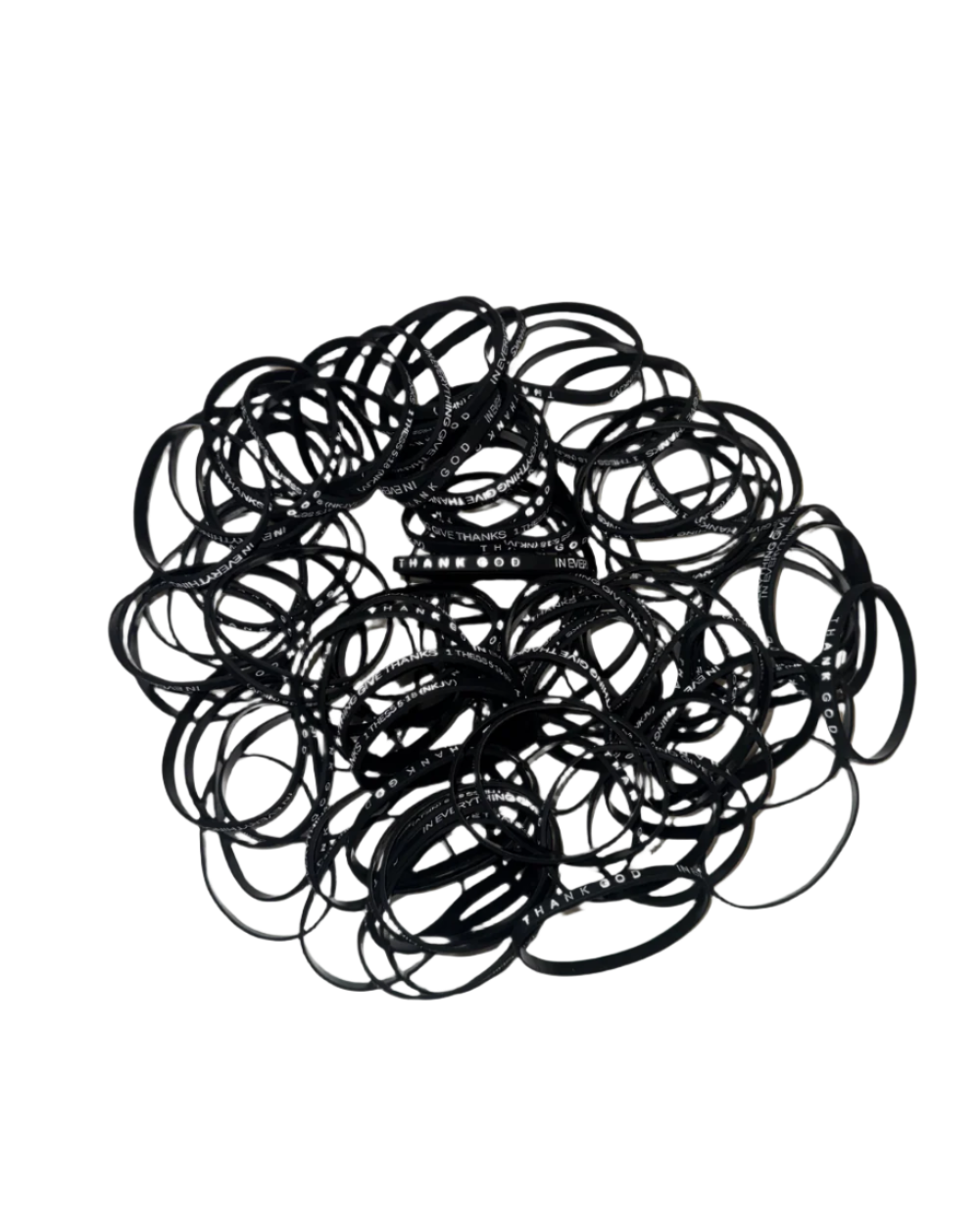 Faith-based wristband bundle from Thank God - EVANGELISM WRISTBAND BUNDLE - Photo of 50