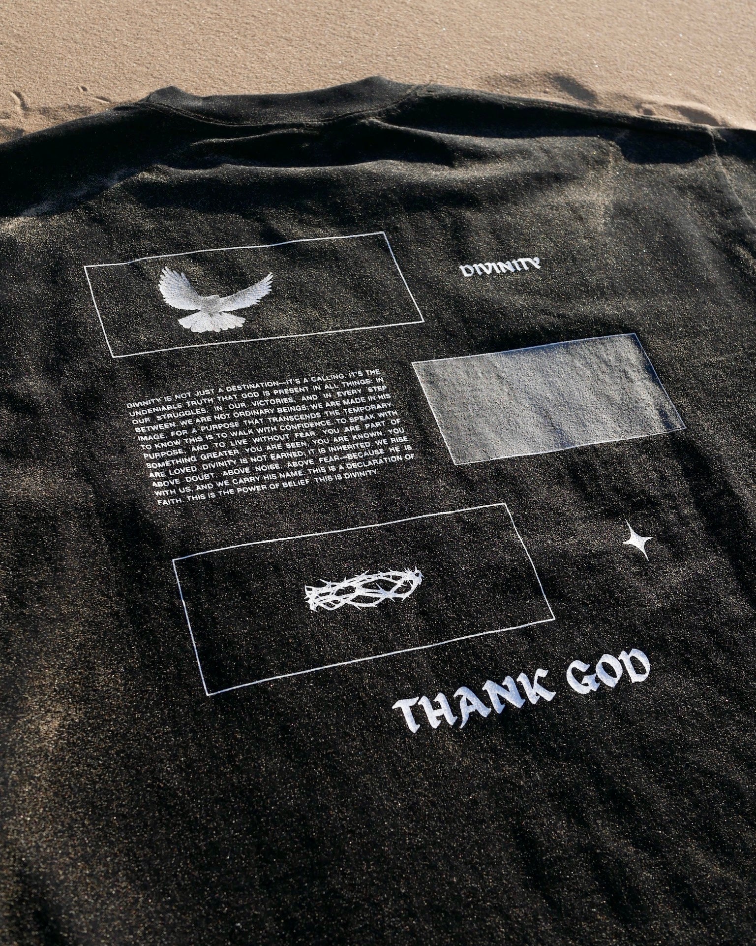 Divinity II Oversized Sanded Tee