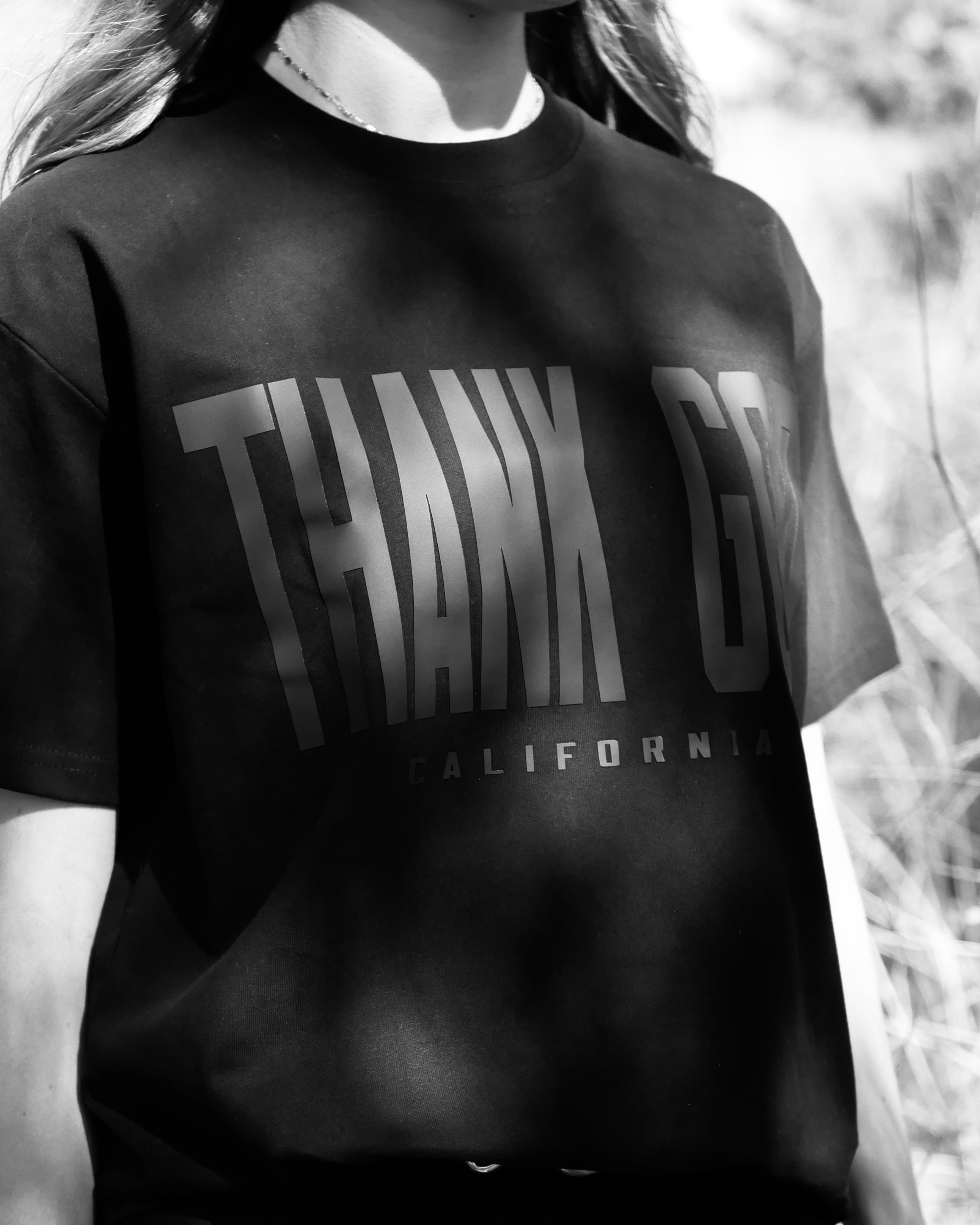 Noir Oversized Sanded Tee