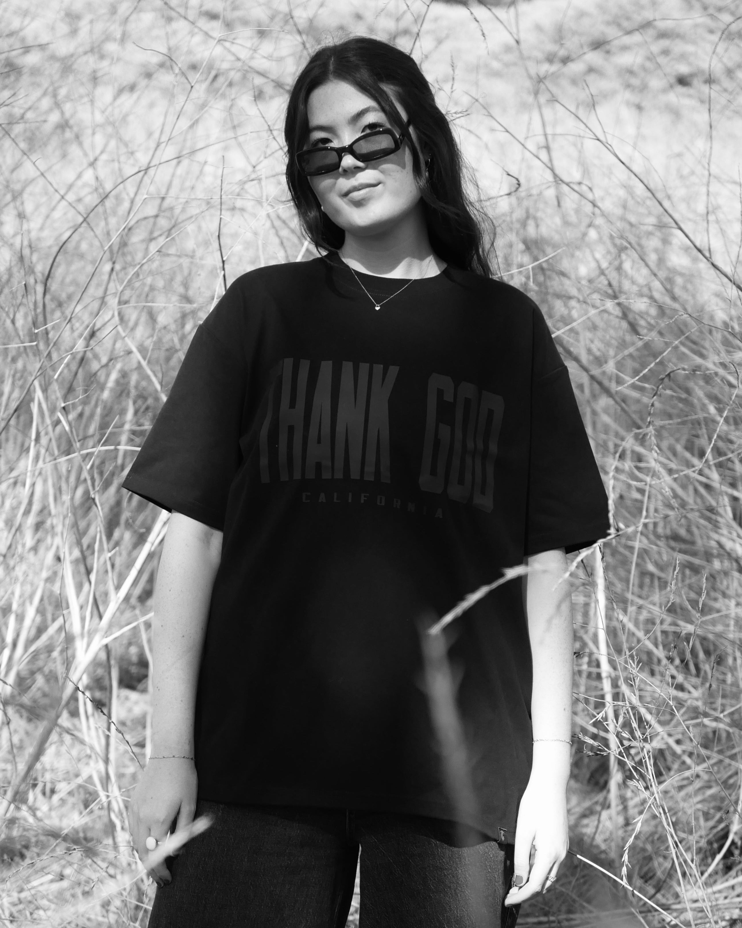 Noir Oversized Sanded Tee