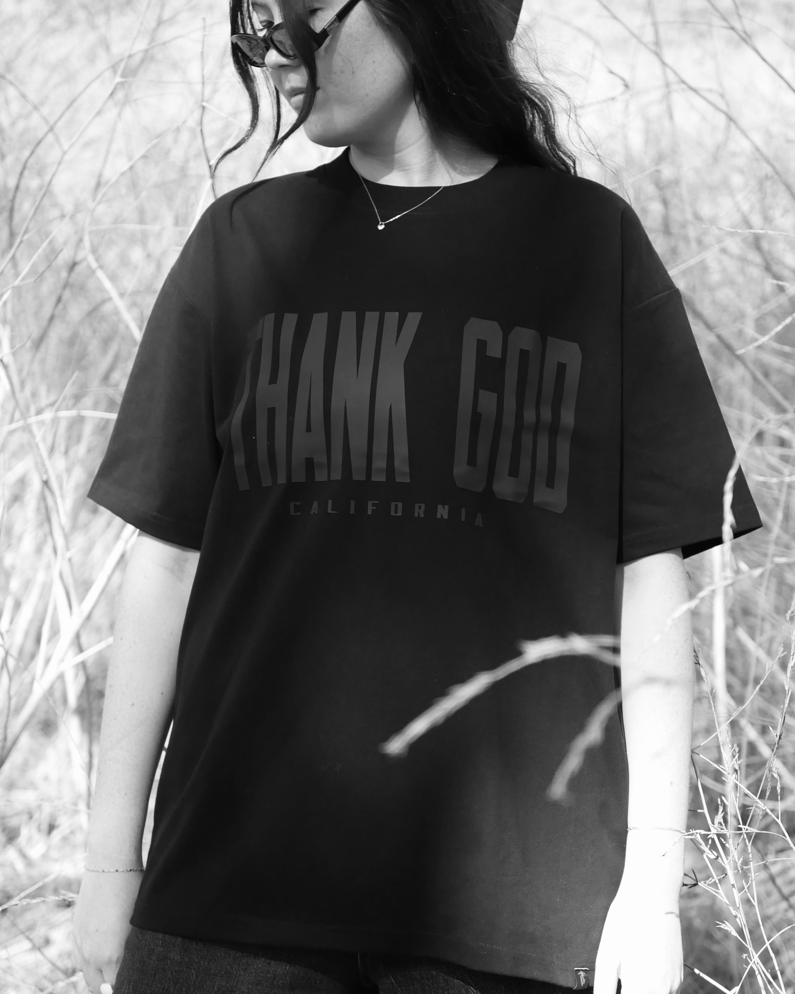 Noir Oversized Sanded Tee