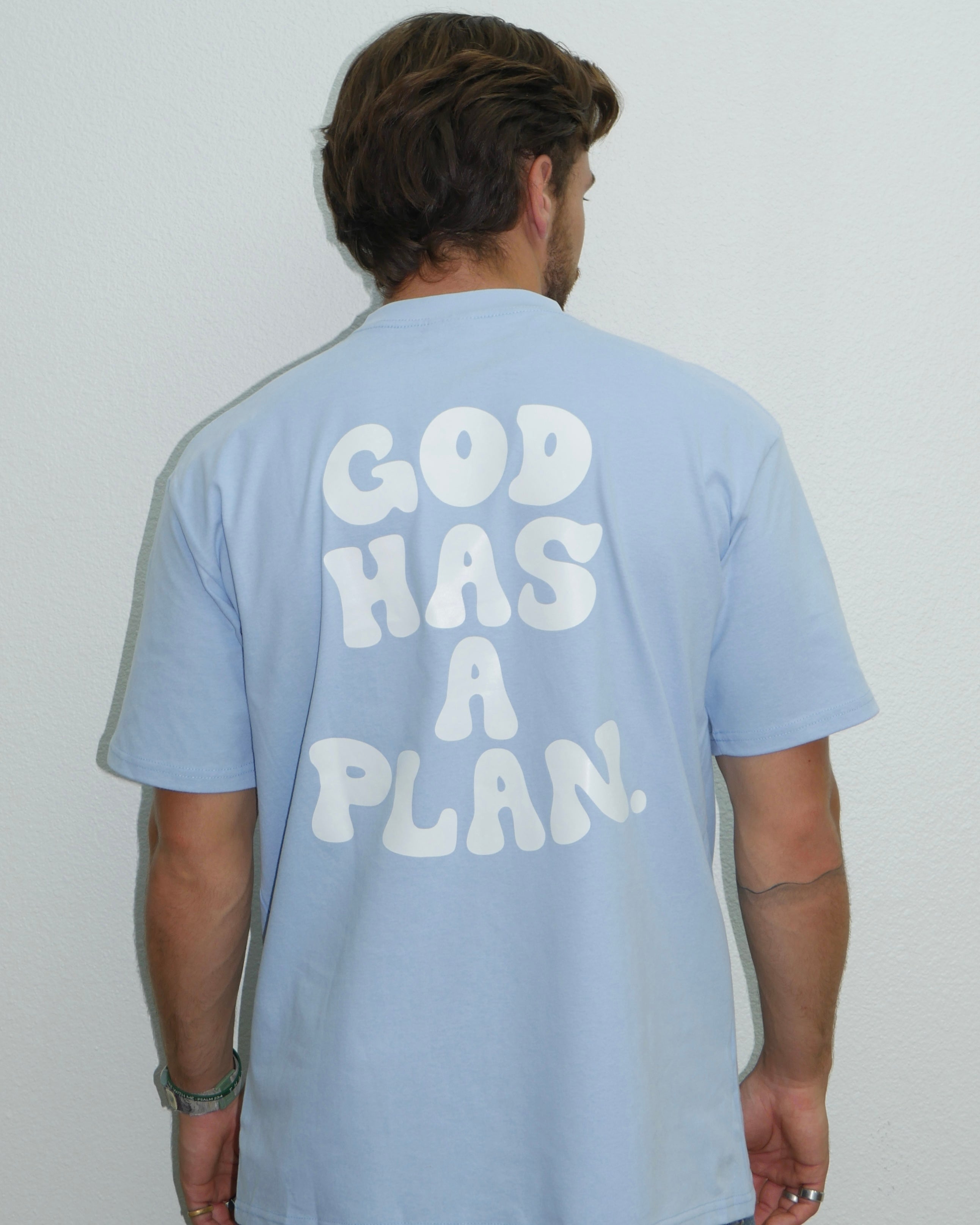 God Has A Plan Oversized Sanded Tee