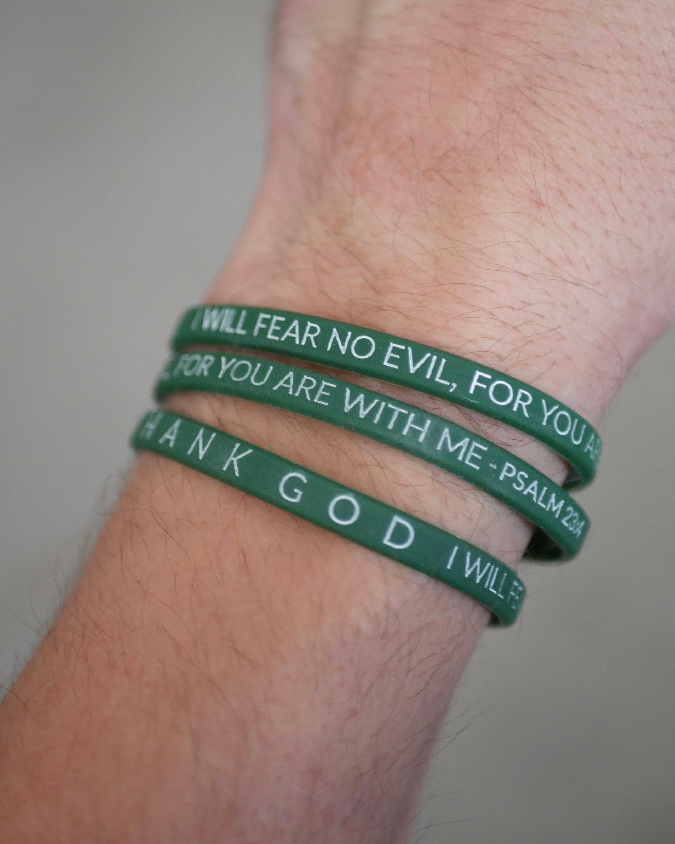 Psalm 23 Wristband Pack (3 Pack)