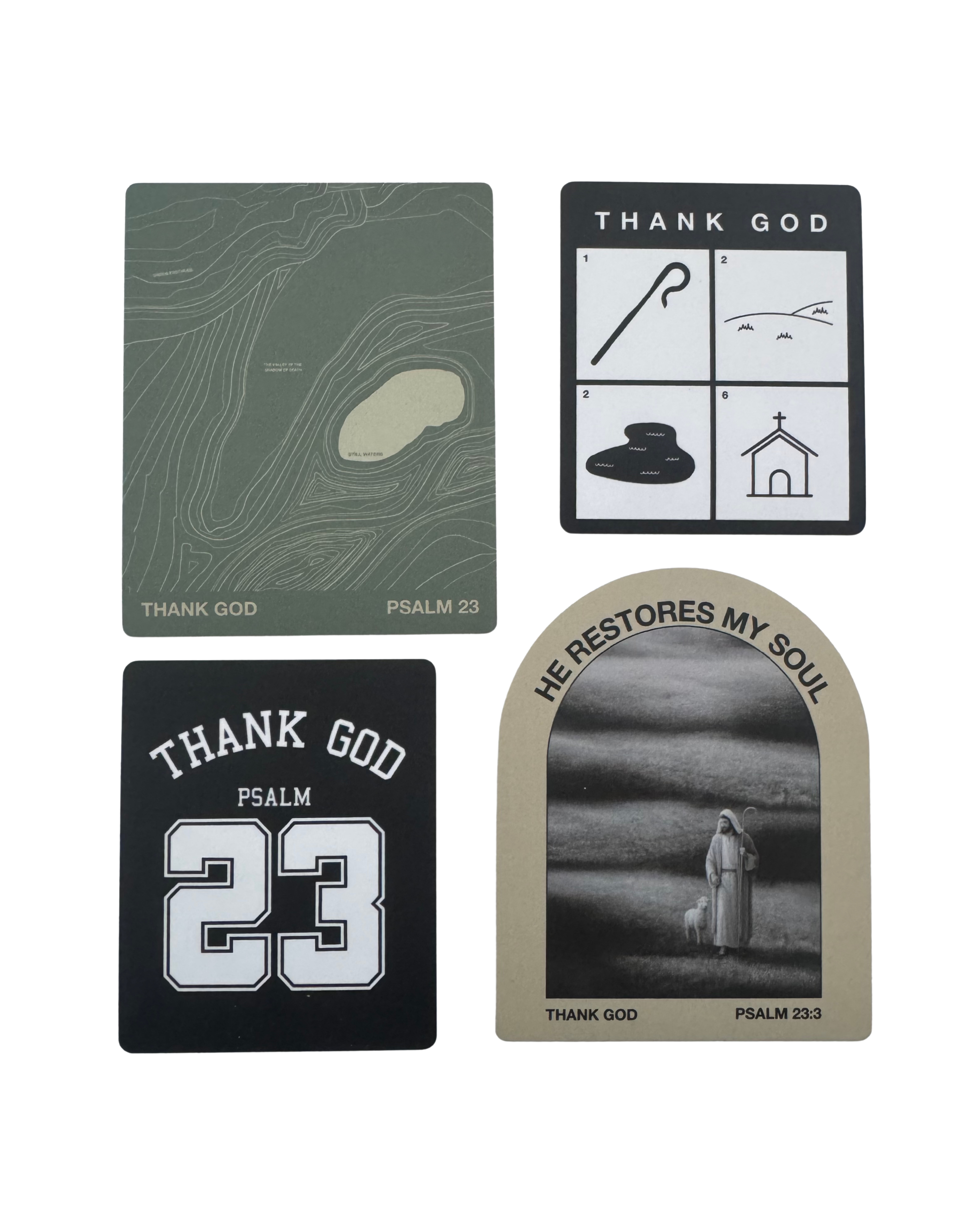 Psalm 23 Sticker Pack (4 pack)