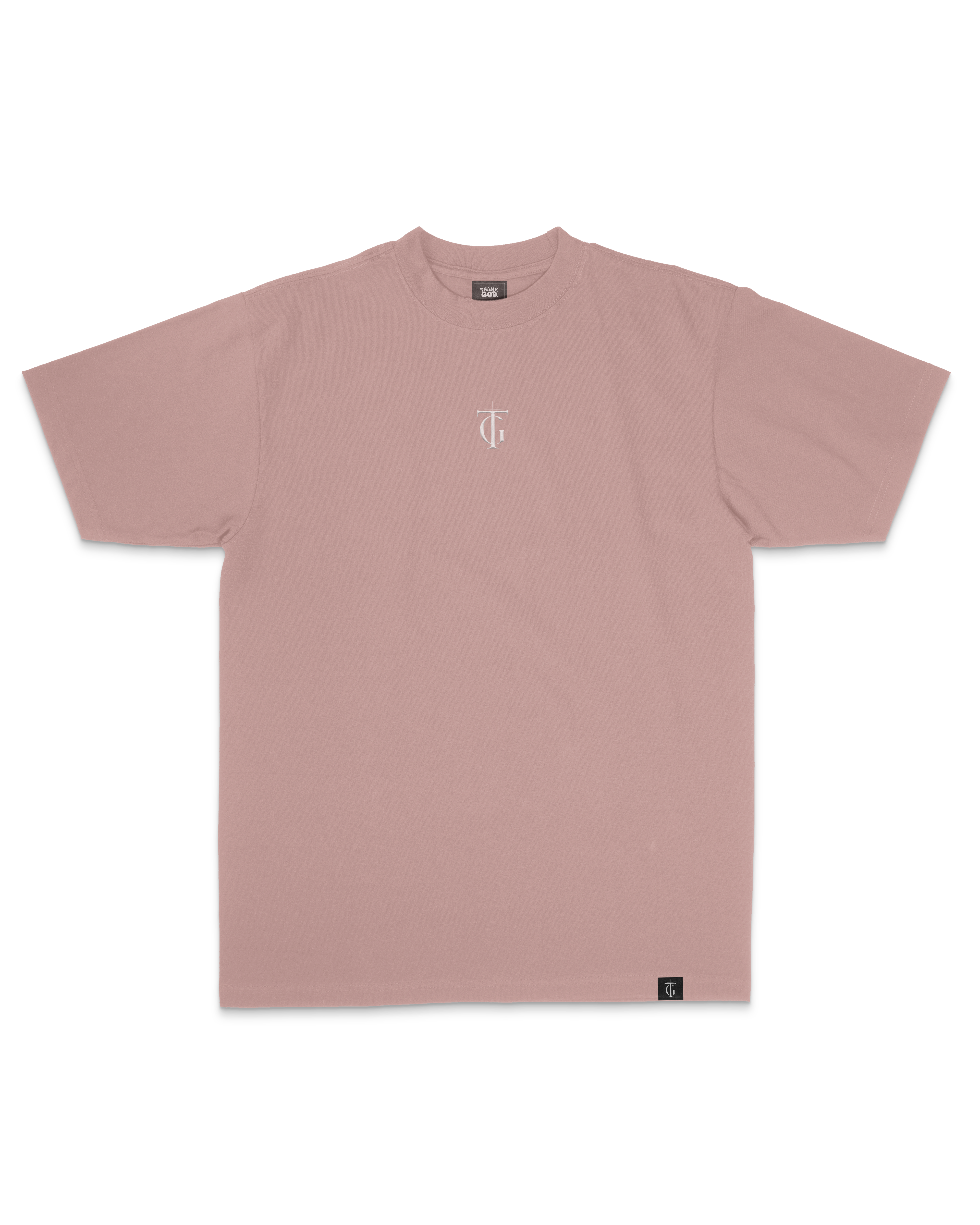 Crest Embroidered Oversized Sanded Tee