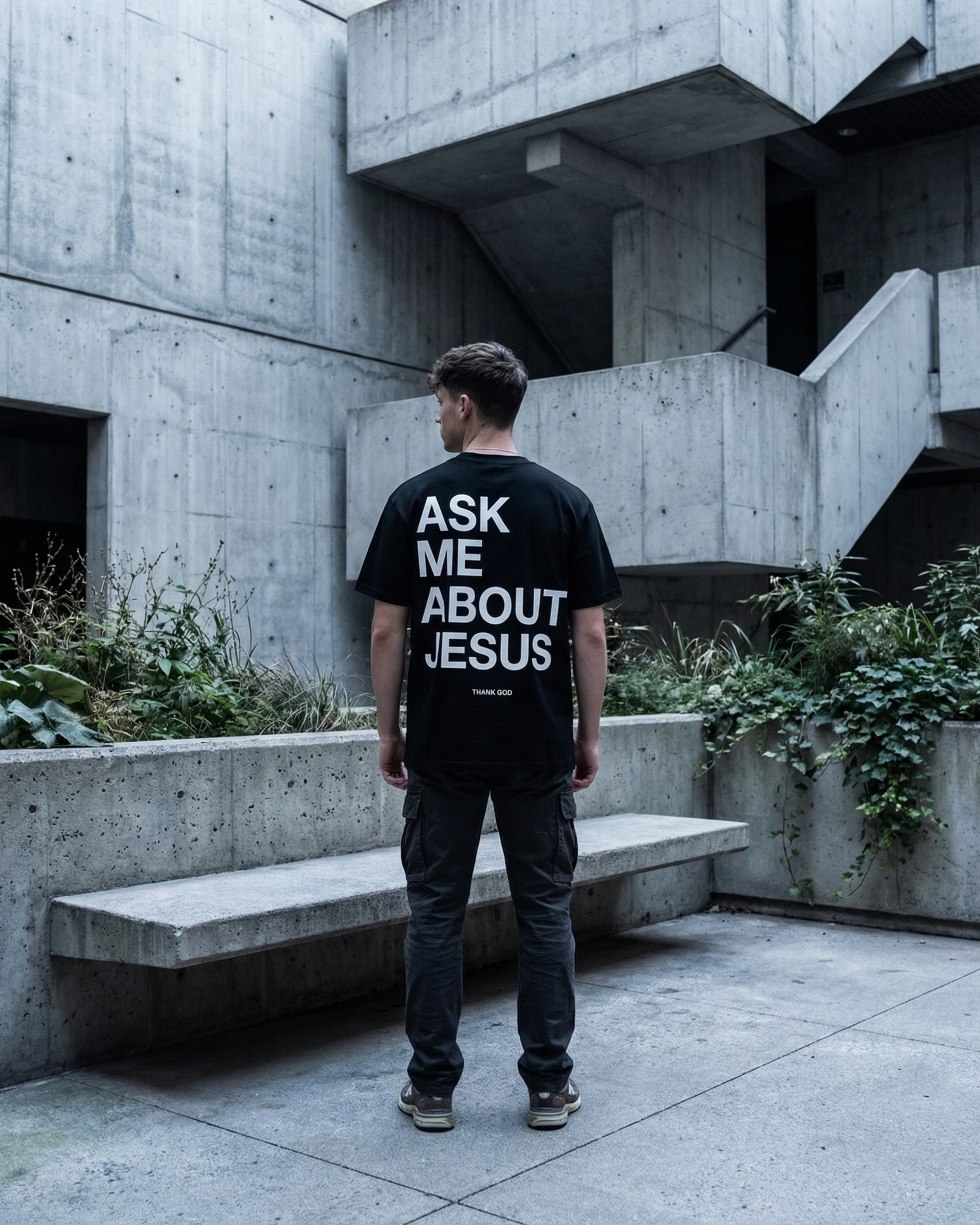 Ask Me About Jesus Tee