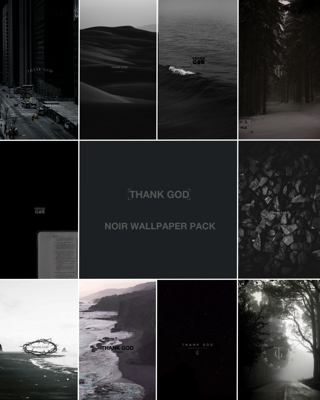 Thank God Noir Wallpaper Pack (10)