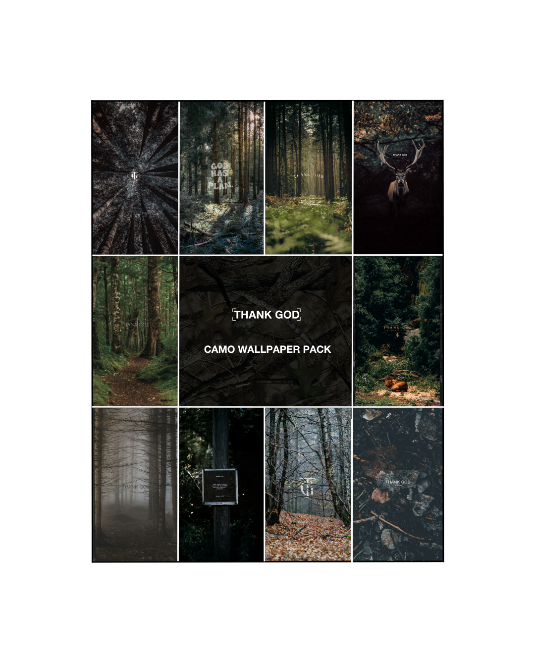 Thank God Camo Wallpaper Pack (10)