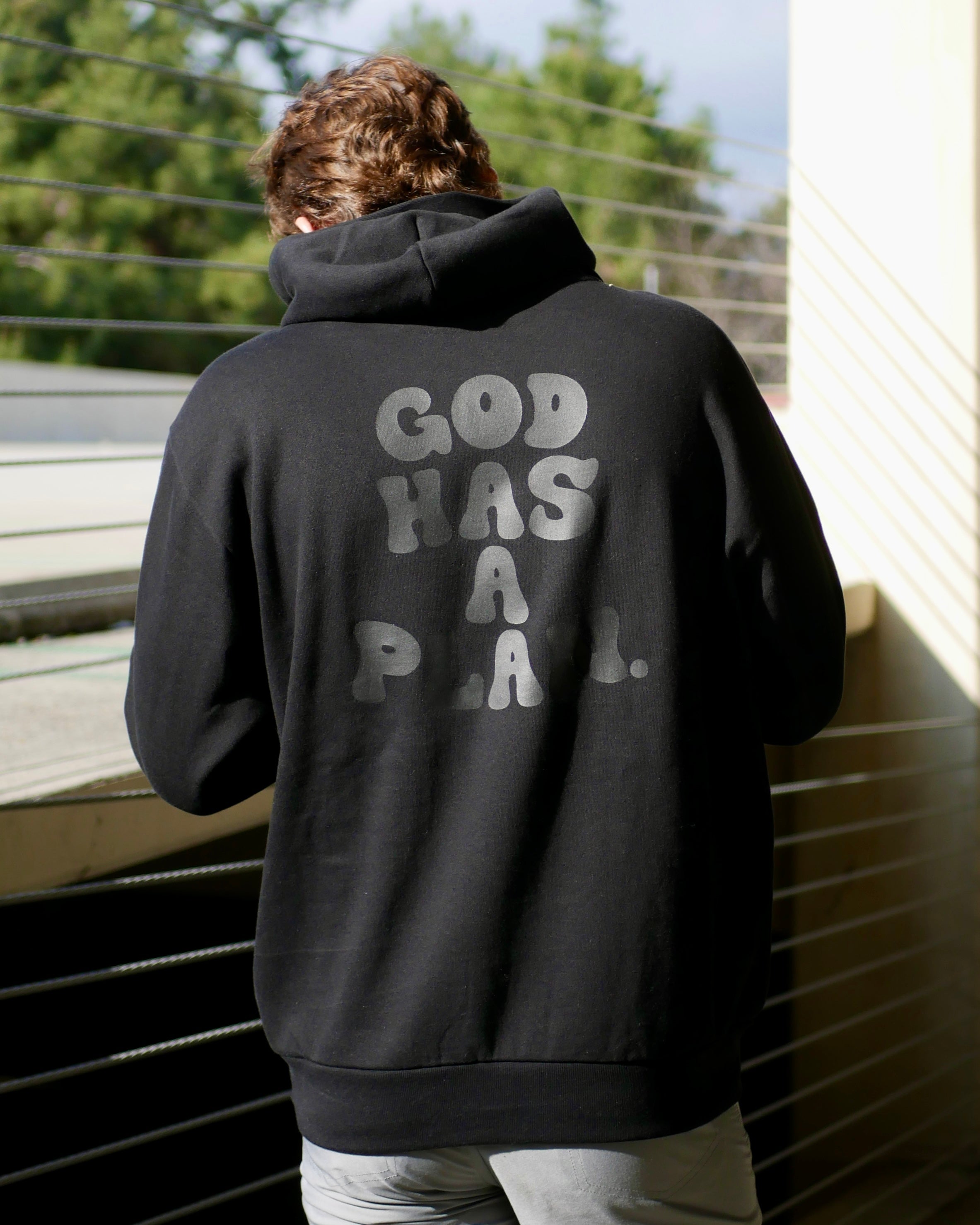 GOD HAS A PLAN PREMIUM STRINGLESS HOODIE