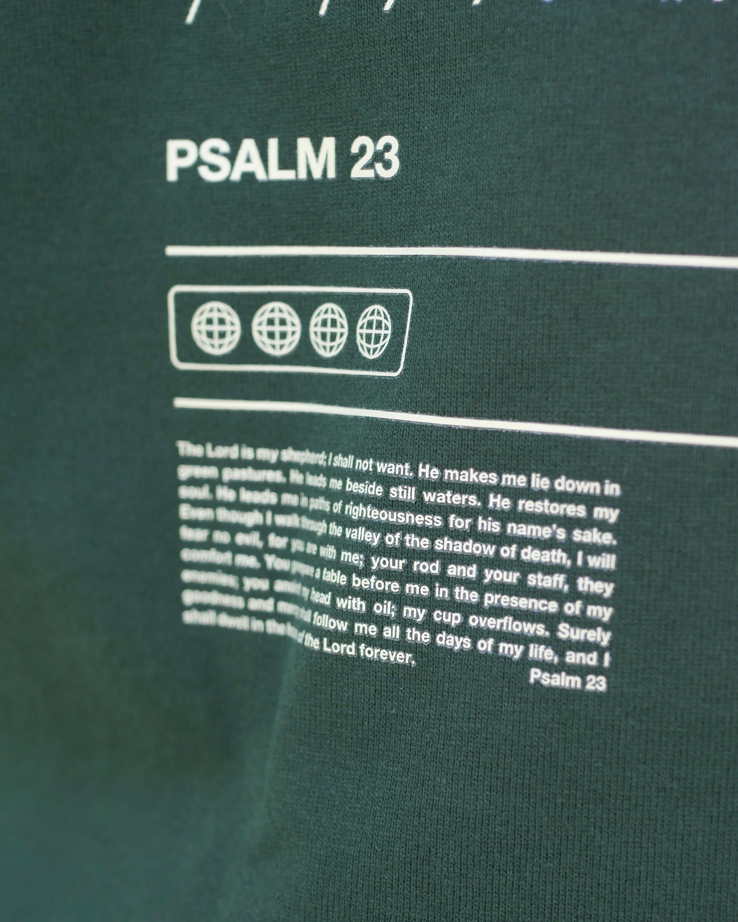 Psalm 23 Divine Terrain Oversized Sanded Tee