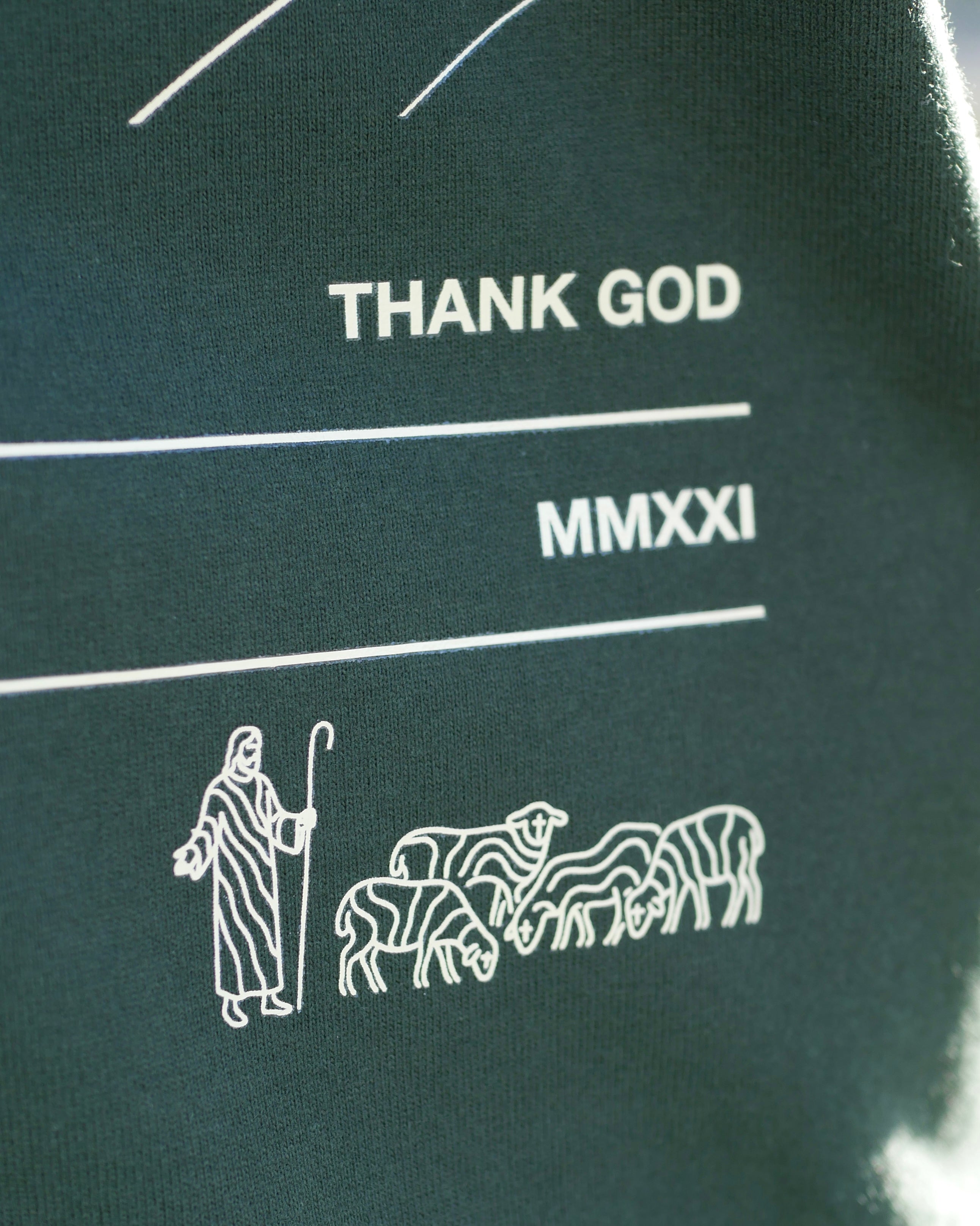 Psalm 23 Divine Terrain Oversized Sanded Tee