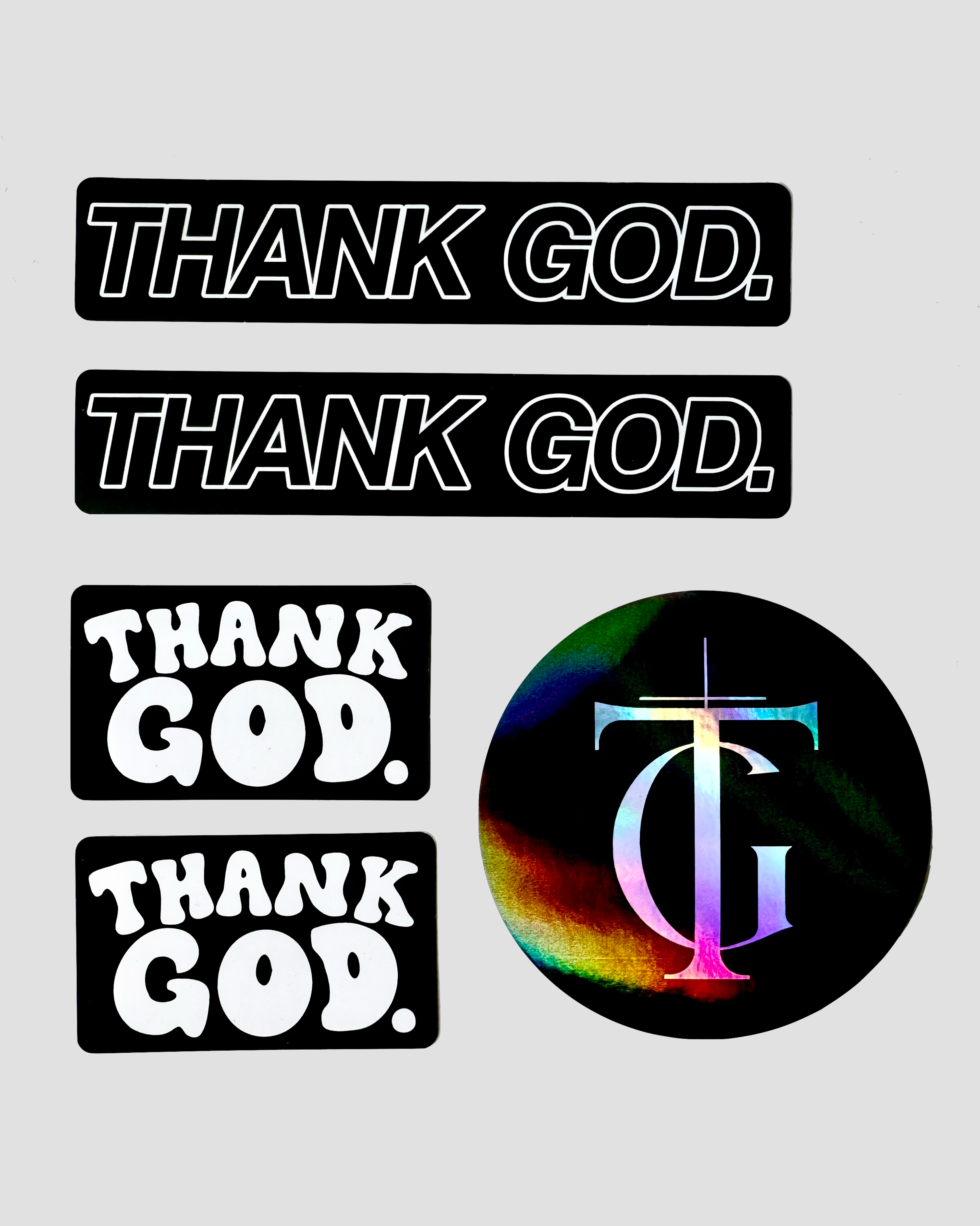 Thank God Sticker Pack (5 pack)