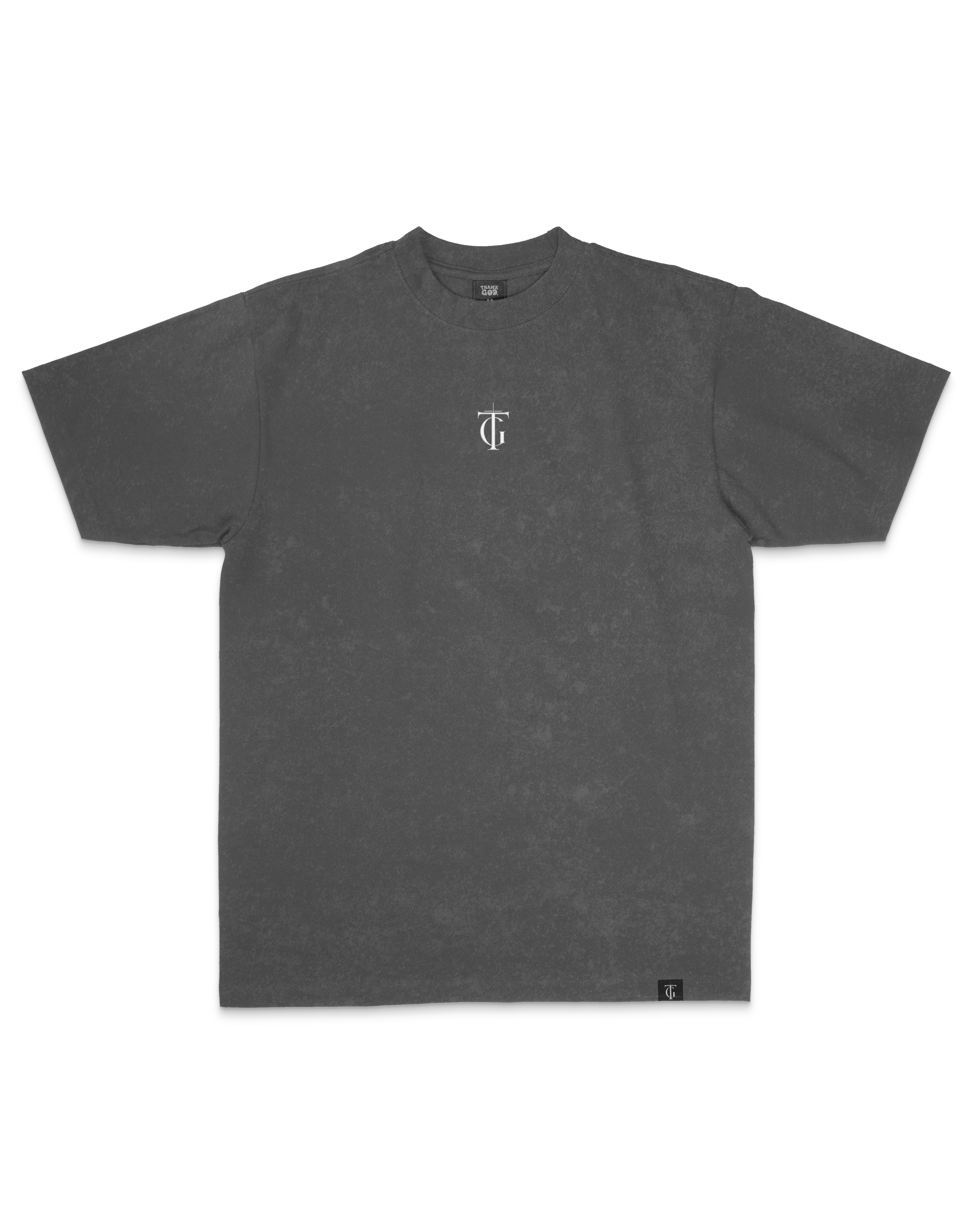 Crest Embroidered Oversized Vintage Tee