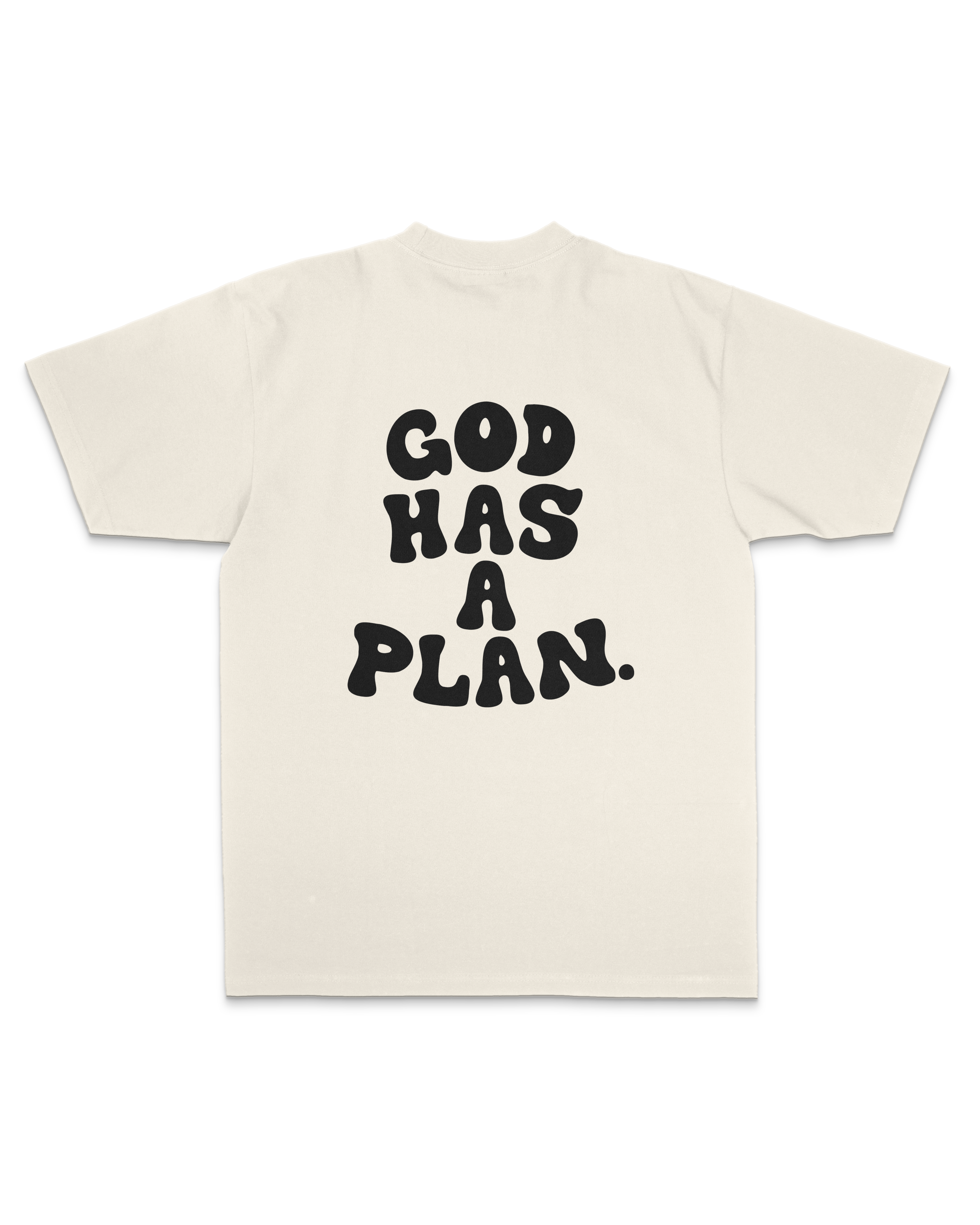 God Has A Plan Oversized Sanded Tee