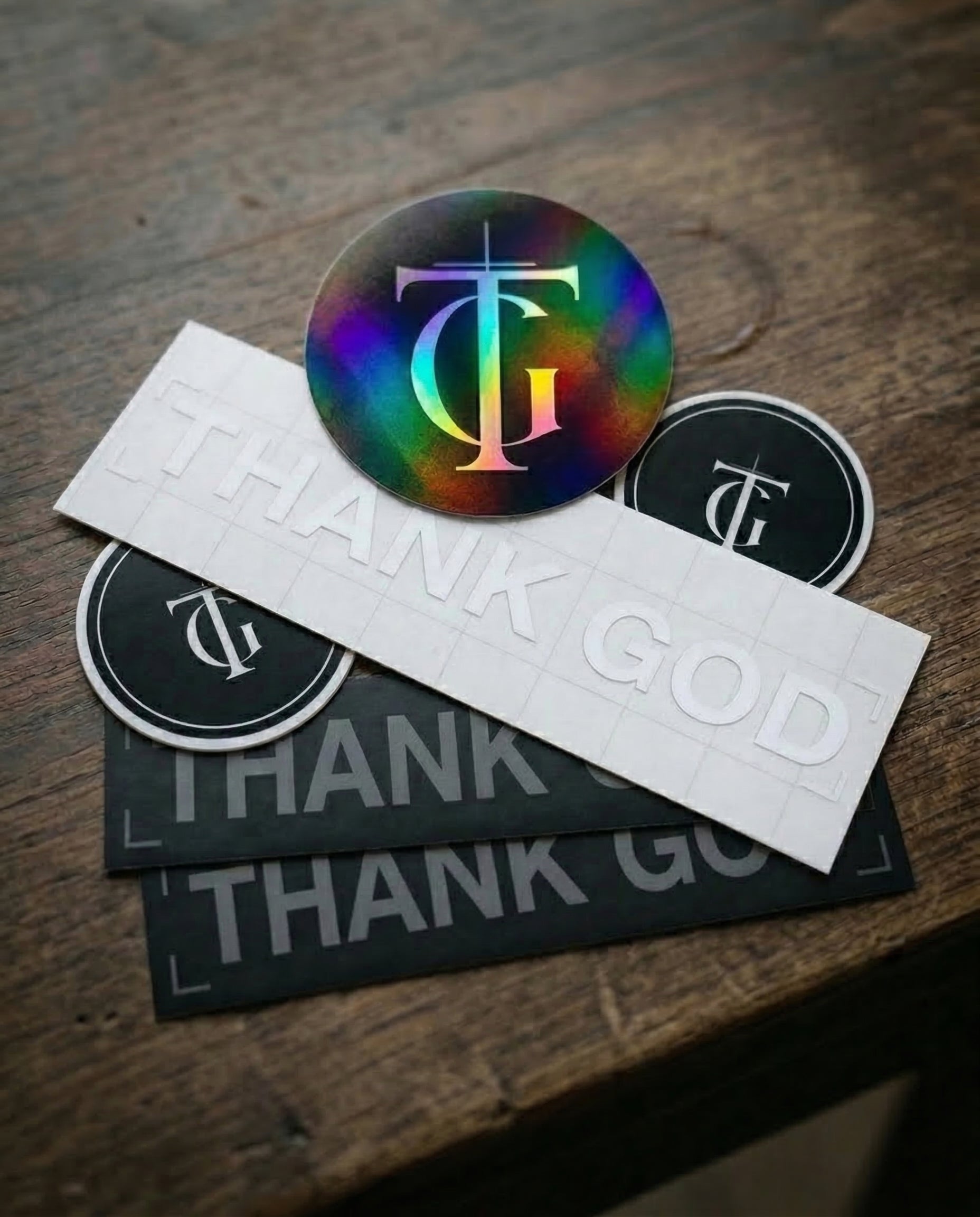 Christian Stickers for Men & Women | Thank God Sticker Pack