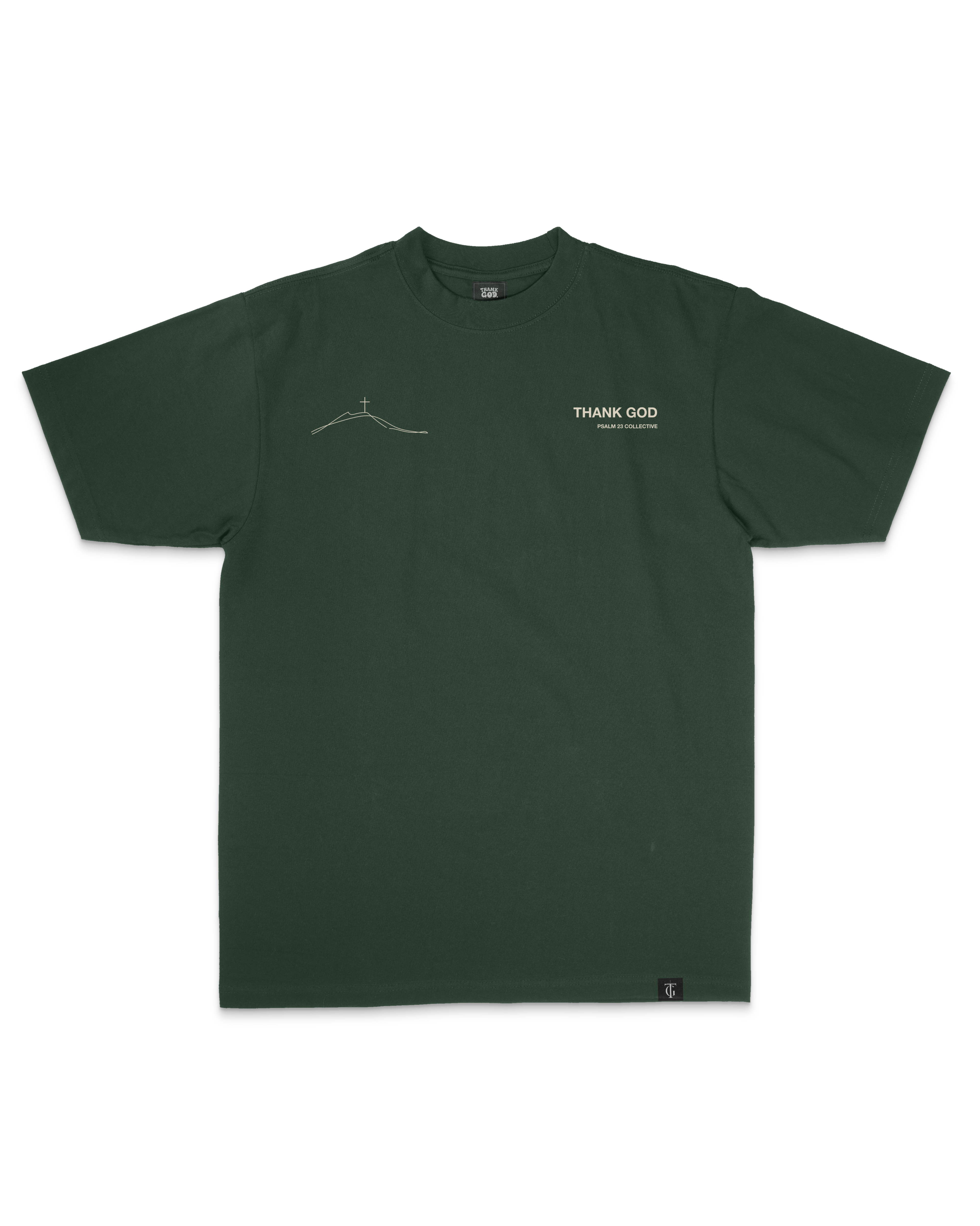 Psalm 23 Divine Terrain Oversized Sanded Tee