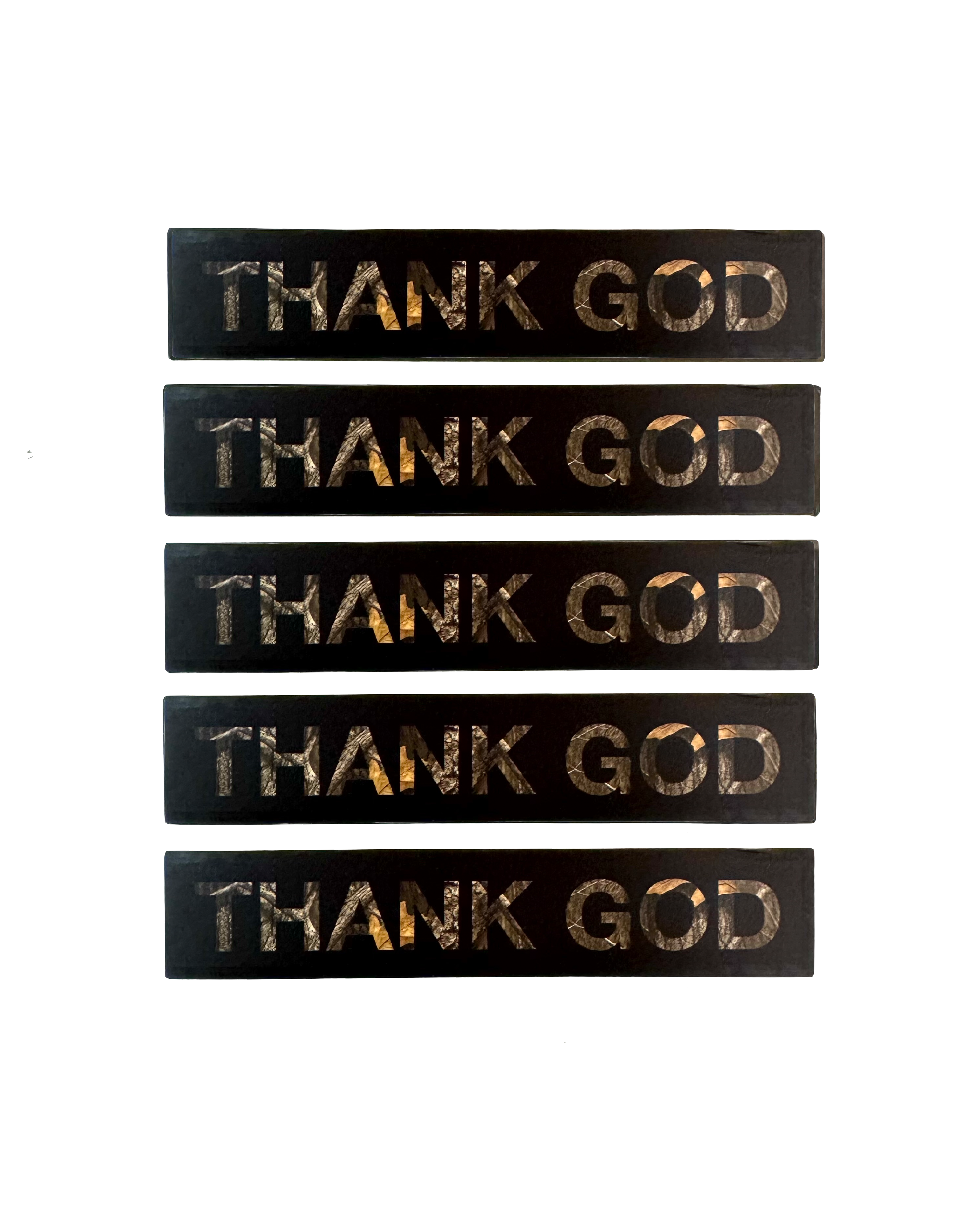 Thank God Camo Sticker Pack (5 pack)